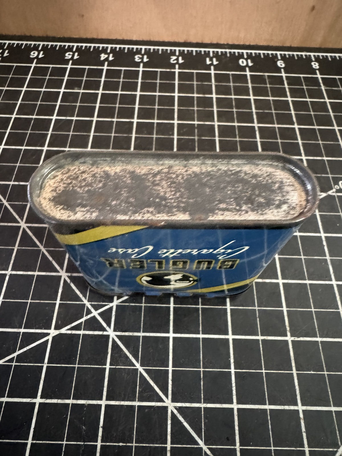 Vintage Advertising Bugler Cigarette Case Tin – Pocket Tobacco Tin – 3” Tall