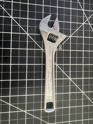 Channellock 806W 6” Adjustable Wrench – Chrome/Nickel Finish – Made in Spain