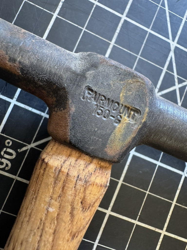 Vintage Fairmount Auto Body Hammer No. 150G – Wood Handle w/ Martin Logo