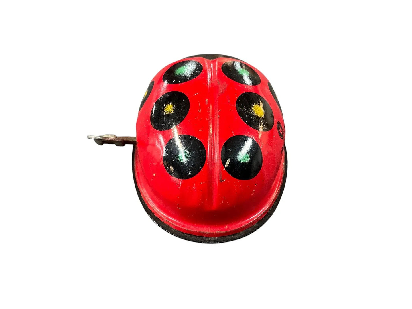 Vintage 1950s Tin Litho Wind-Up Ladybug Toy – Made in Japan, Fully Functional