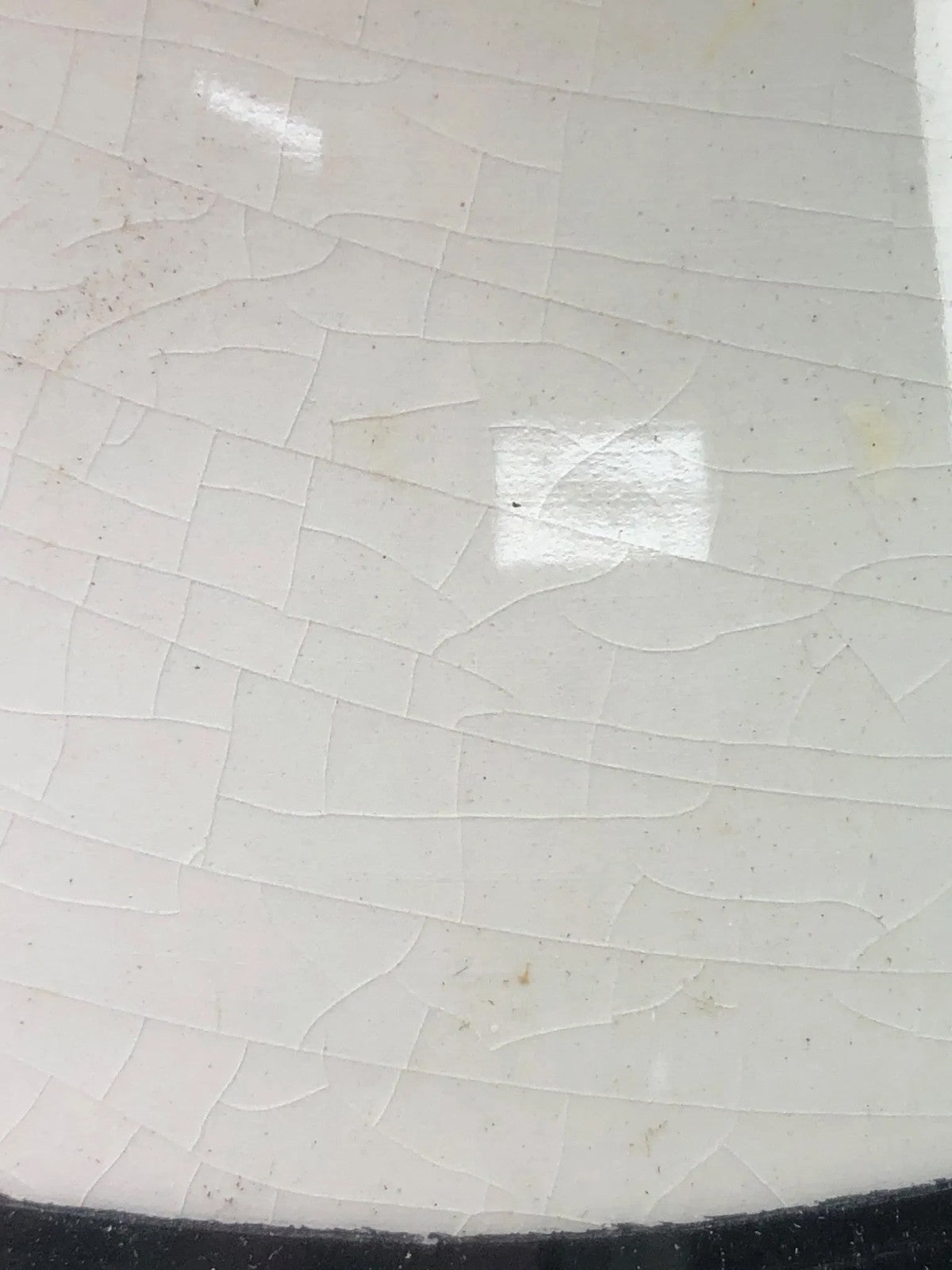 Handmade Bitossi Black & White Ceramic Vase – Made in Italy – 8” Tall