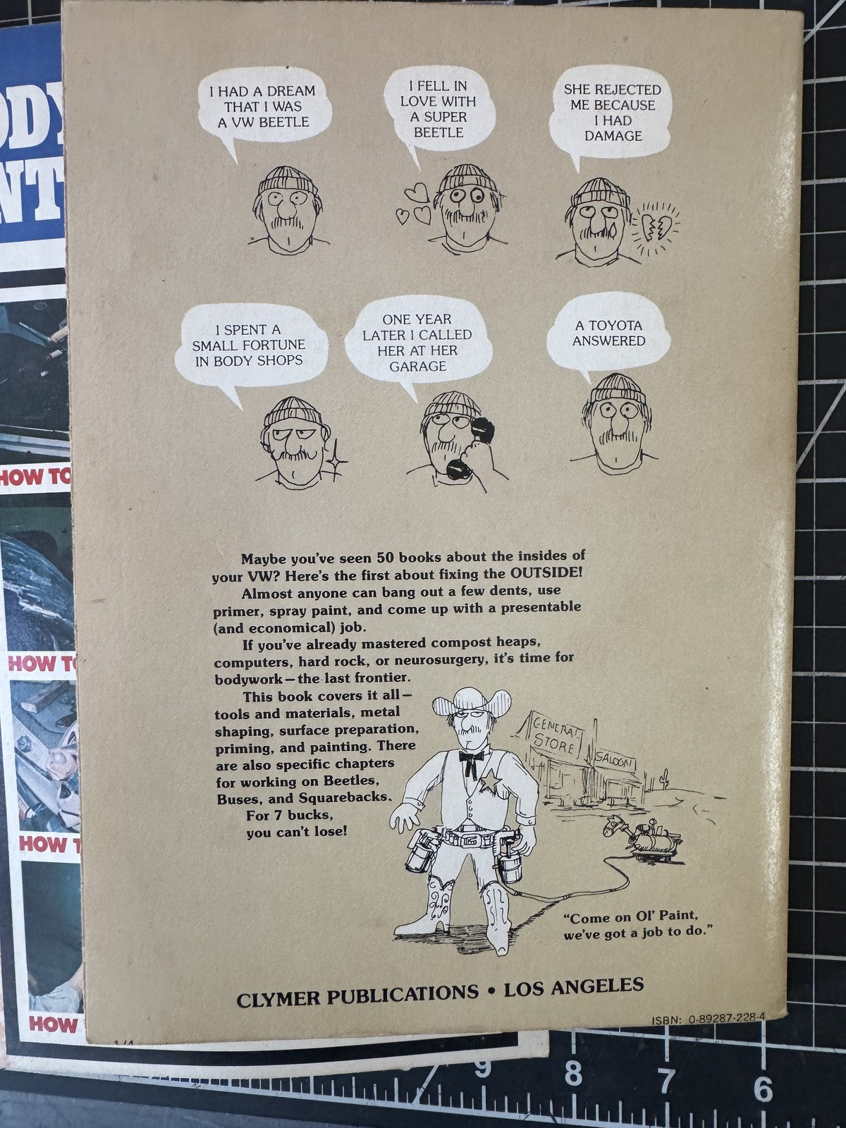 Lot of 3 Vintage Auto Body & Engine Repair Manuals – VW Body Work, etc