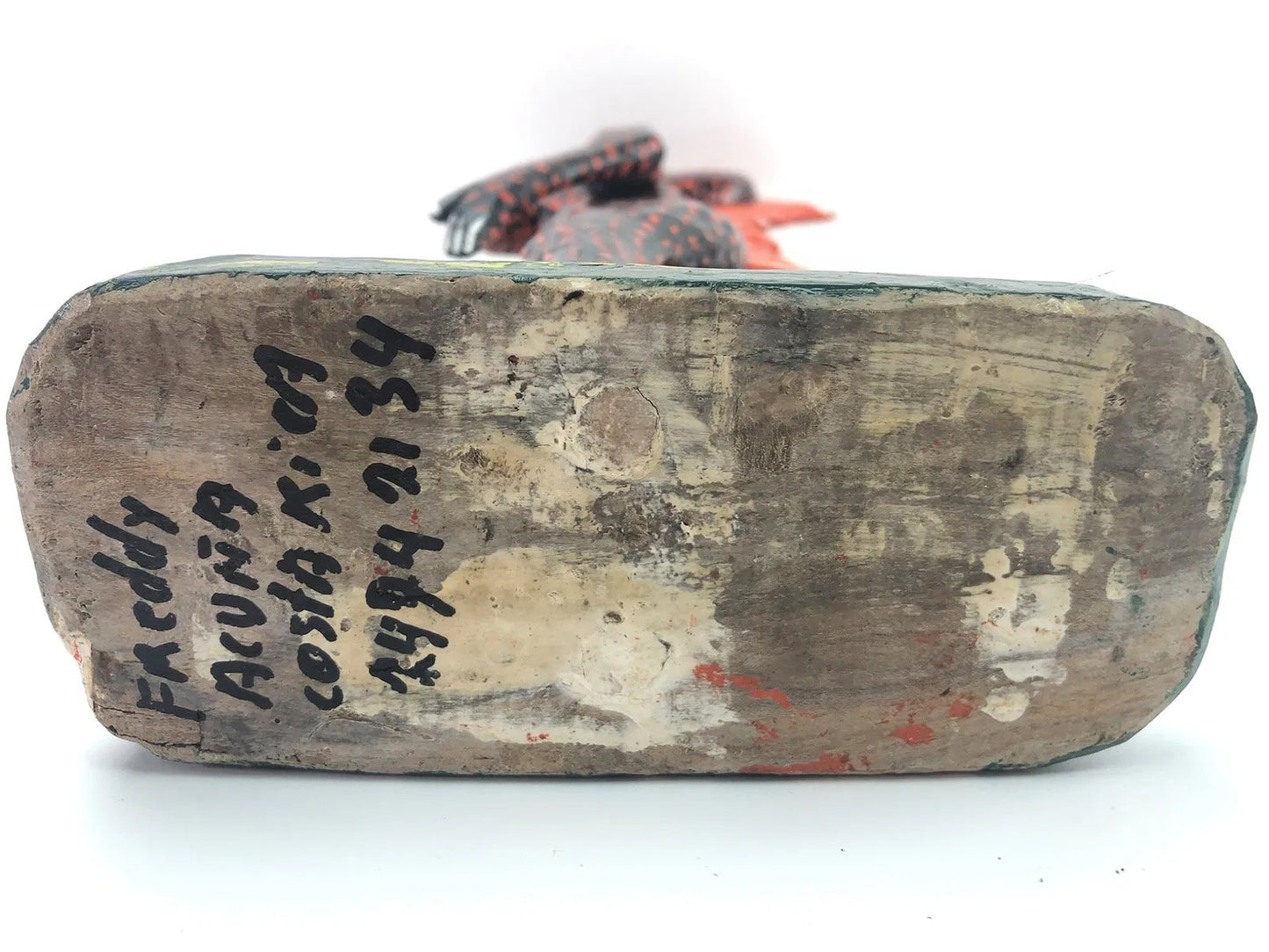 Freddy Acuna Costa Rican Folk Art Fertility Statue – Hand Carved Wood, 19”