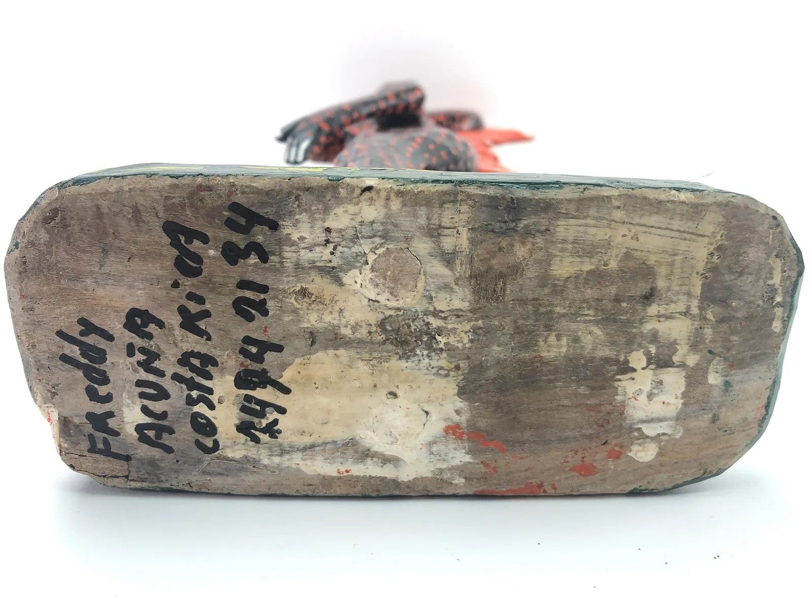 Freddy Acuna Costa Rican Folk Art Fertility Statue – Hand Carved Wood, 19”