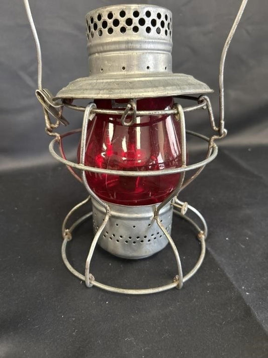 Handlan Illinois Central Railroad Lantern – ICRR – Red Globe – 14.5” Tall