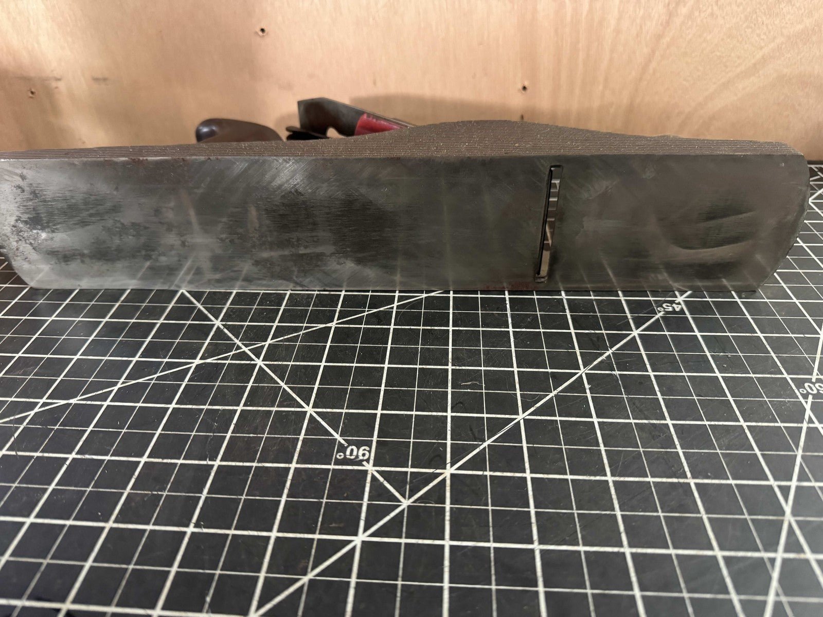 Vintage Craftsman Wood Jack Plane – 14” Smooth Bottom Planer – Made in USA