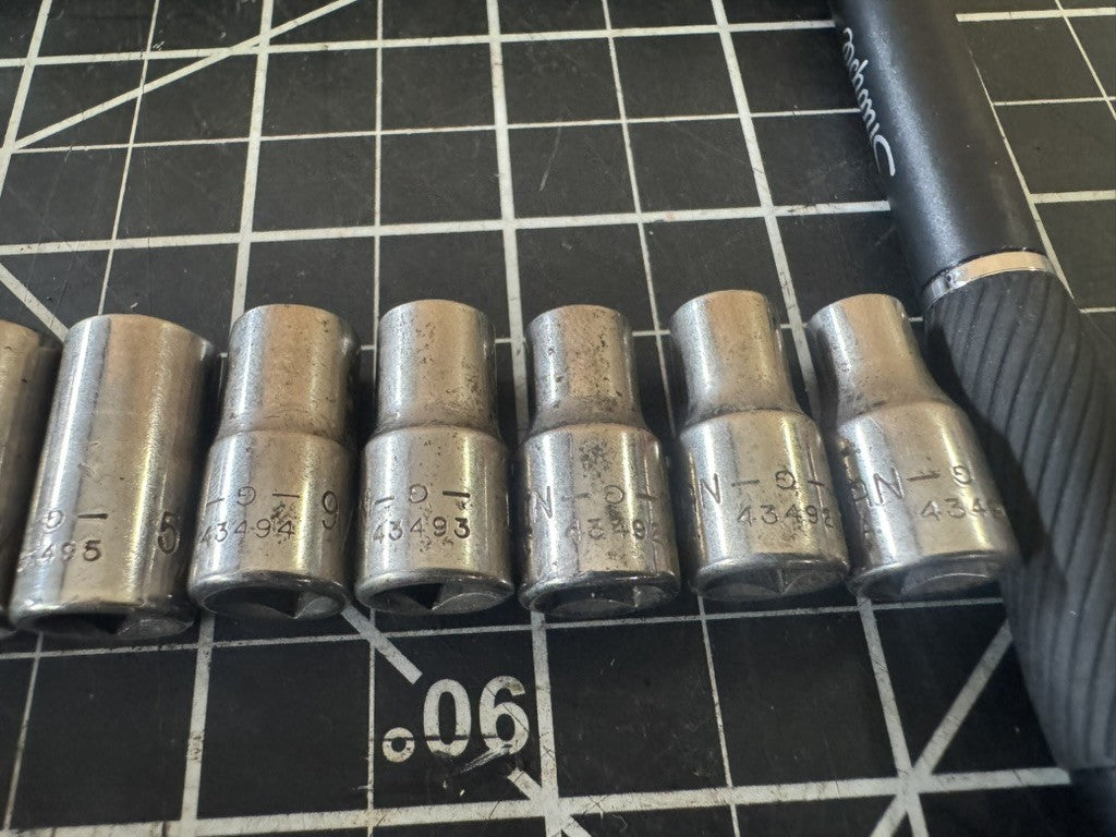 Vintage Craftsman G-Series Socket Set – SAE & Metric – 28pc – USA