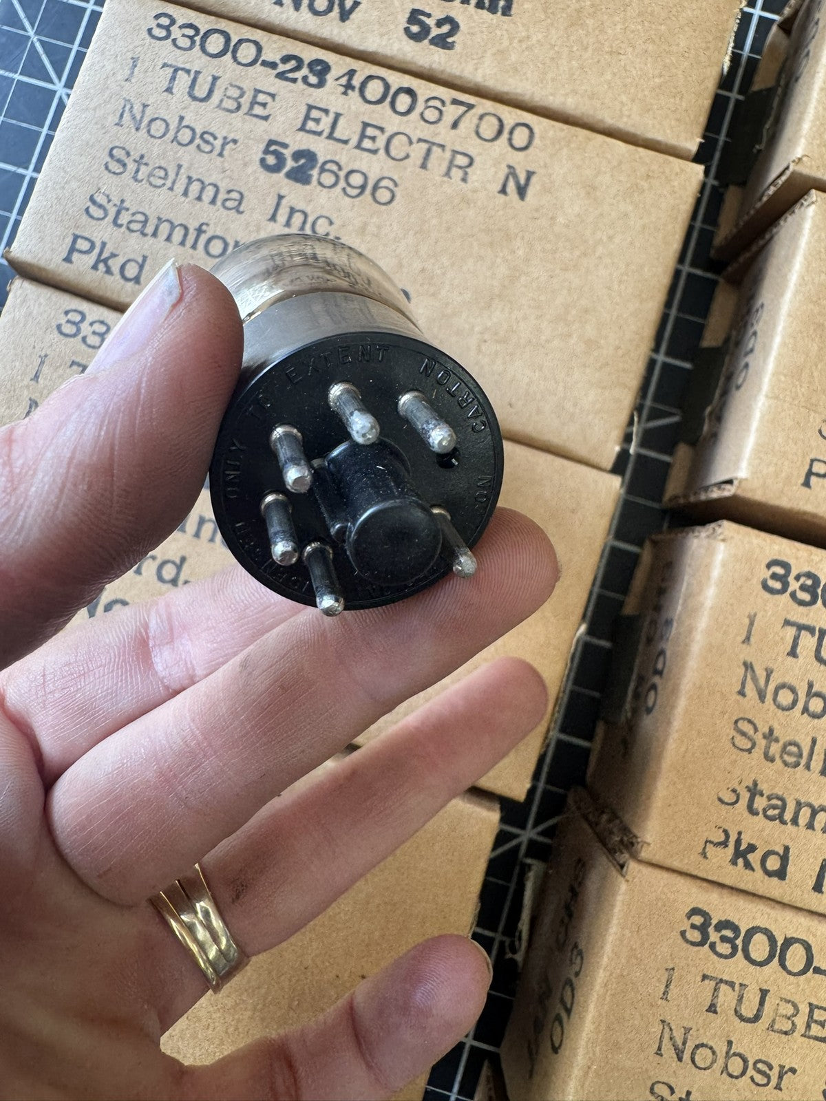 Matched Pair JAN CHS 0D3 Radio Tubes – NOS 1952 – Stelma Stamford, Conn – USA