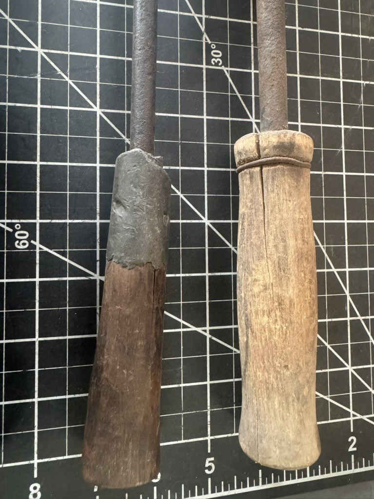 Lot of 5 Vintage Soldering Irons – Copper Heads & Wood Handles – Early Tool Lot