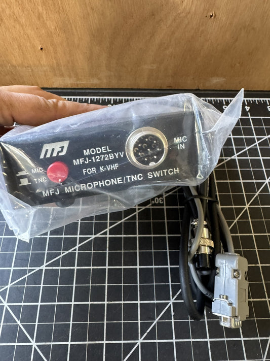 MFJ-1273BYV TNC/MIC Interface Switch – For KAM VHF Port – Old Stock, New in Box
