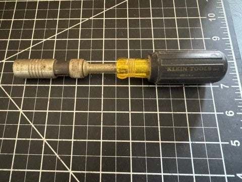 Klein Tools 632 Drive-A-Matic Adjustable Cushion Grip Nut Driver – Made in USA