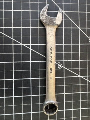 Snap-On OEX200 Combination Wrench – 5/8” SAE – 12 Point – 6” Long – USA