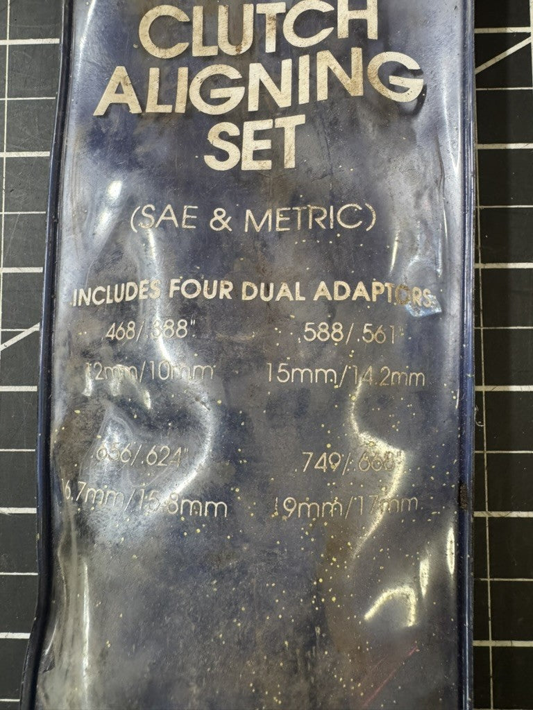 Vintage CTA Clutch Aligning Set (SAE & Metric) – 4 Dual Adaptors – Made in USA