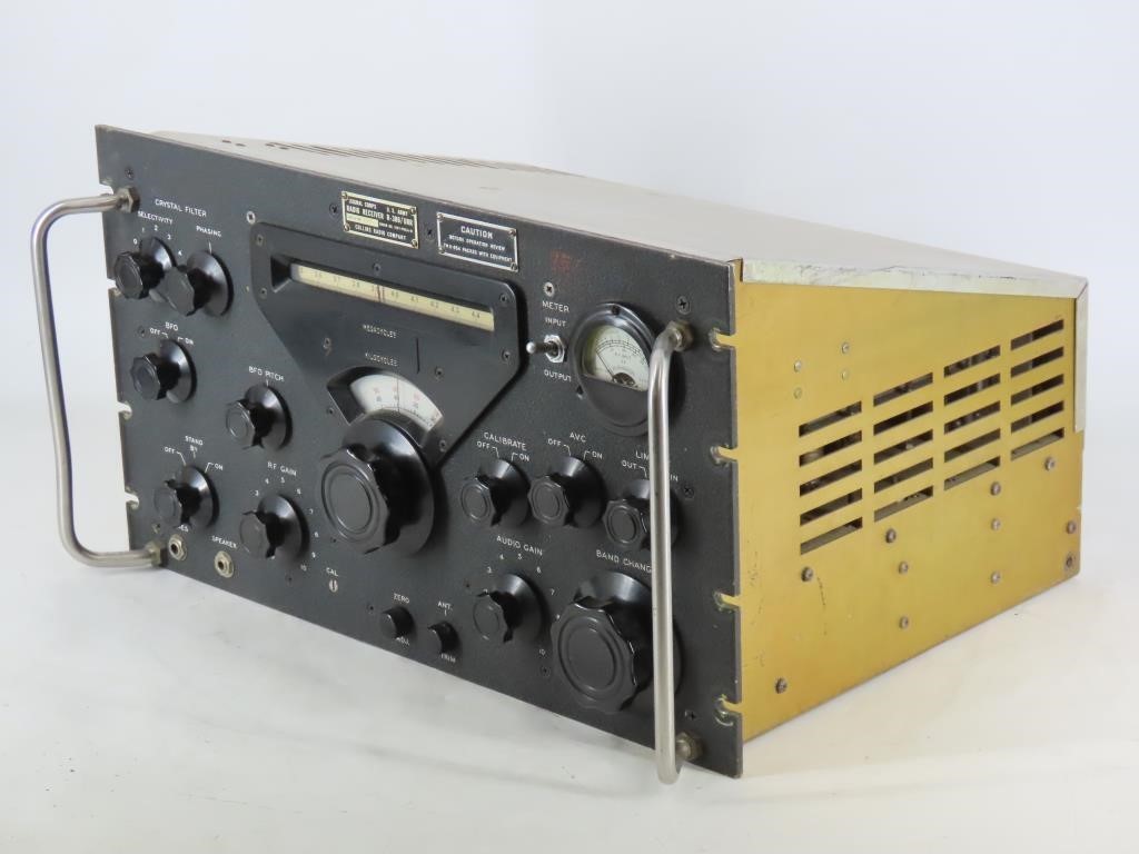 Vintage Collins R-388/URR 51J-3 Military Ham Radio Receiver – Untested