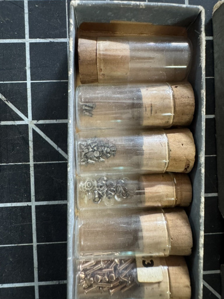 Antique Clockmaker’s / Watchmaker’s Box of Eyeglass Screws – No. 900