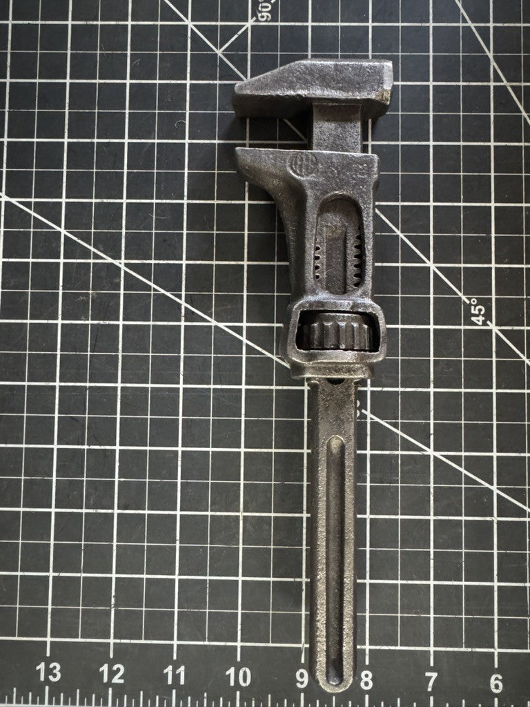 Antique International Harvester IHC 5E Adjustable Wrench – 9” – Sept 7, 1897