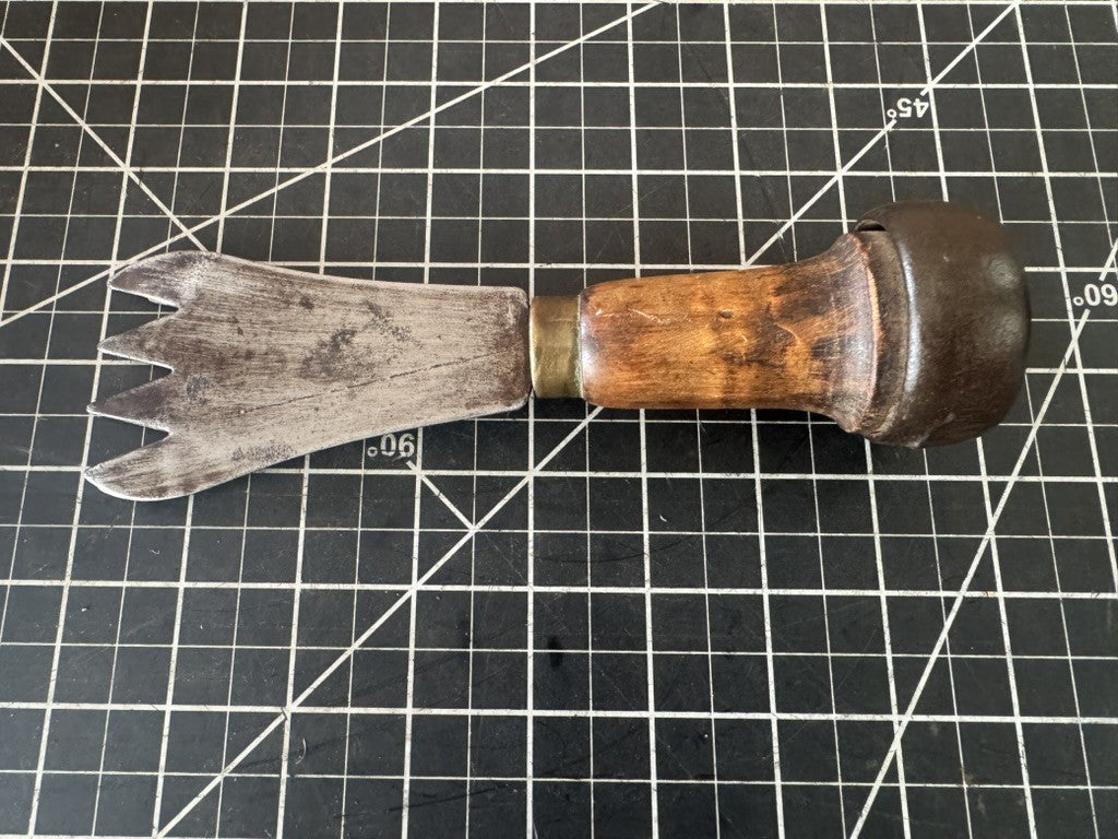 Vintage Ice Chipper / Chisel – Wood Handle – Antique Metal Tool