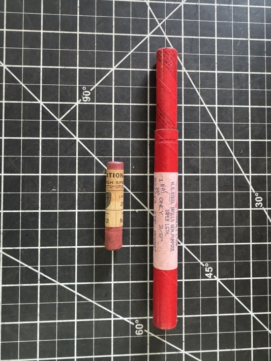 Lot of 2 Vintage Drill Cases – Cleveland No. 2510 (3/8”) & National No. 208