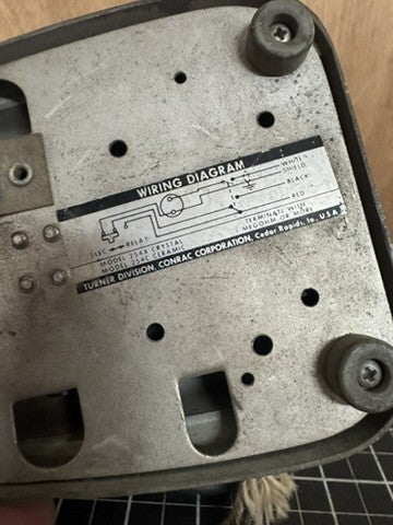 Vintage 1950s Turner 254C Chrome CB / Ham Radio Microphone – Art Deco MCM