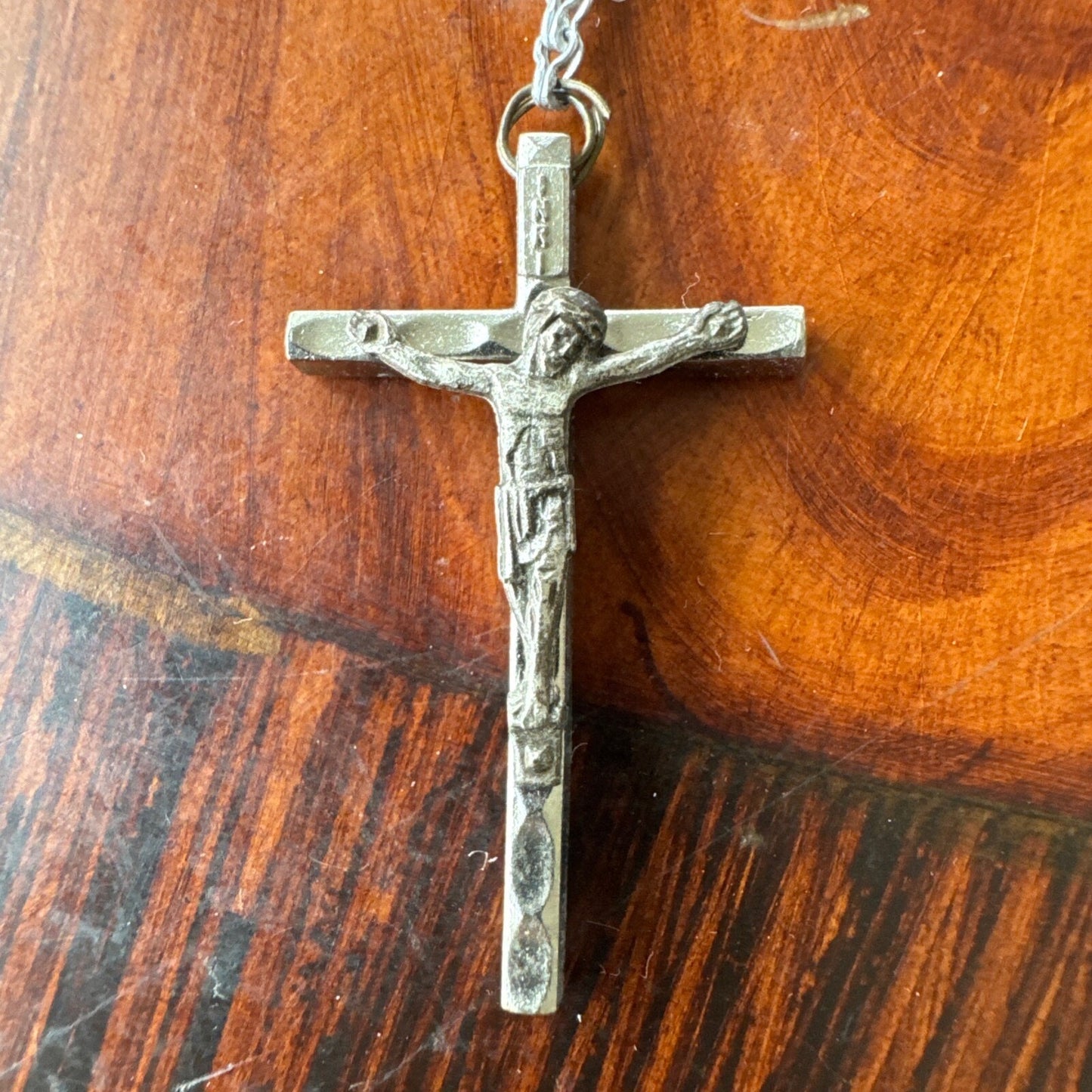 Vintage Catholic Religious White Rosary Beads, Made In Italy