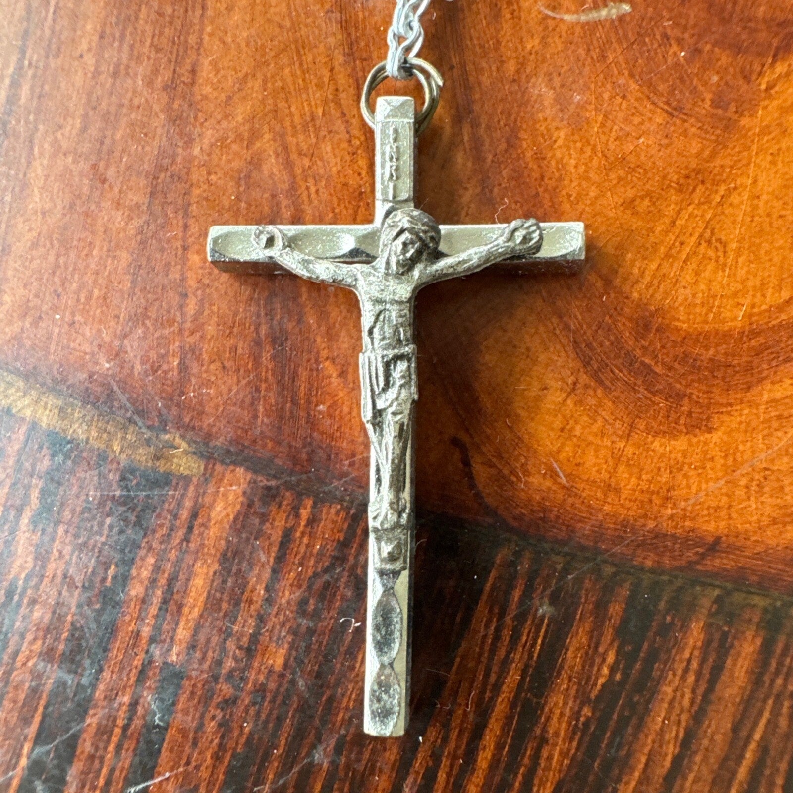 Vintage Catholic Religious White Rosary Beads, Made In Italy