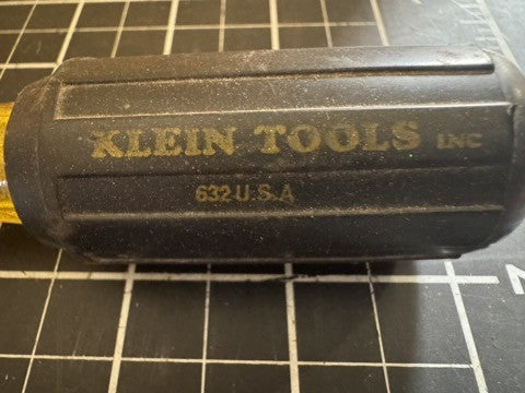 Klein Tools 632 Drive-A-Matic Adjustable Cushion Grip Nut Driver – Made in USA