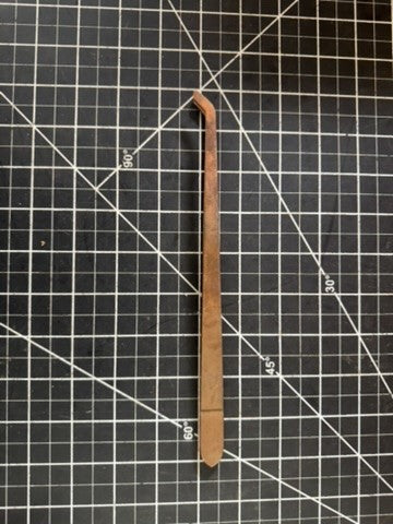 Vintage 9” Copper Pickling Tongs – Curved Tip Jewelry Tweezer Tool