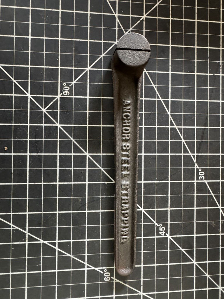 Vintage Anchor USA Strapping Tool – 8” Anchor Steel – Collectible