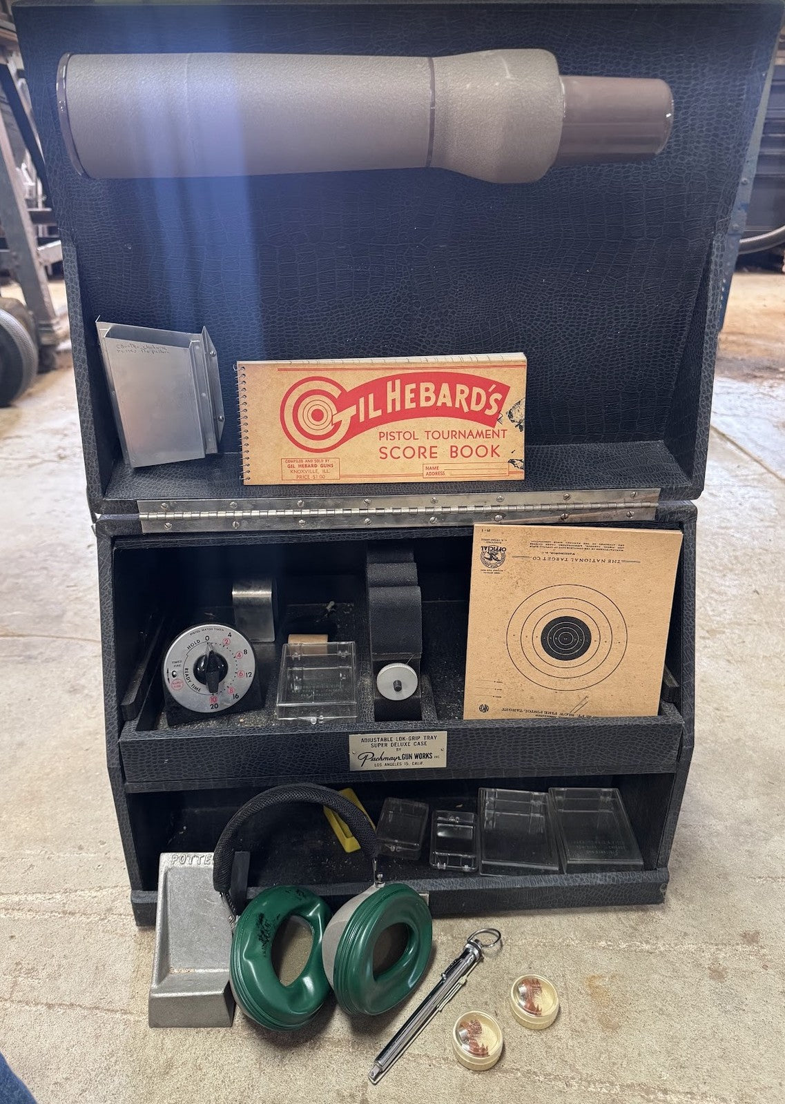 Vintage Bushnell Sentry Spotting Scope – With Lok-Grip Tray, Pachmayr Case