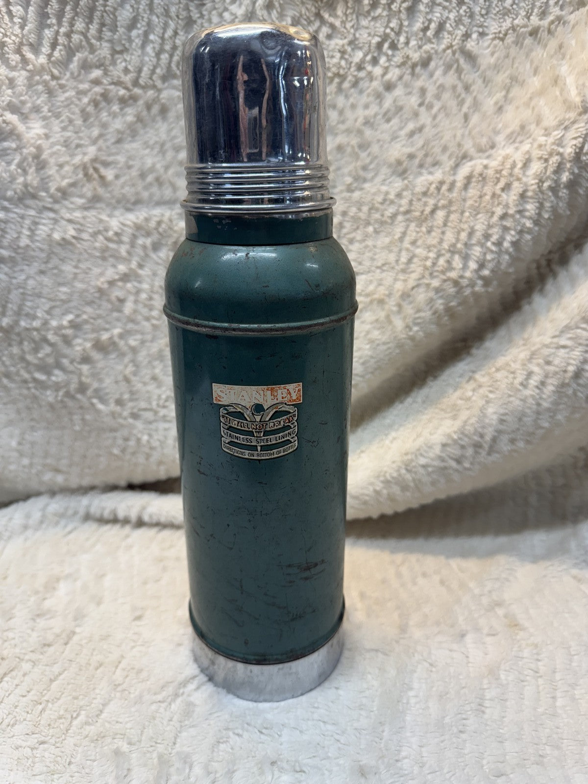 Vintage 1950s Stanley SuperVac Thermos – Heavy Duty, “It Will Not Break”