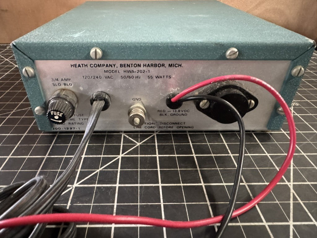 Heathkit HWA-202-1 Power Supply – Vintage Ham Radio Equipment – Untested