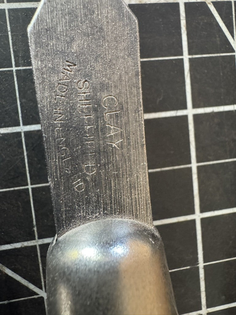 Lot of 3 Vintage “Clay” Sheffield England Woodworking Chisels – Wood Handles