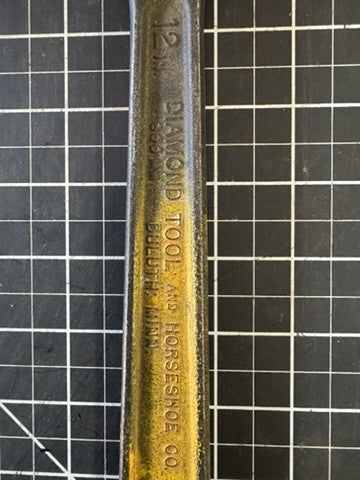 Vintage Diamond Tool No. A212 – 12” Adjustable Wrench – USA