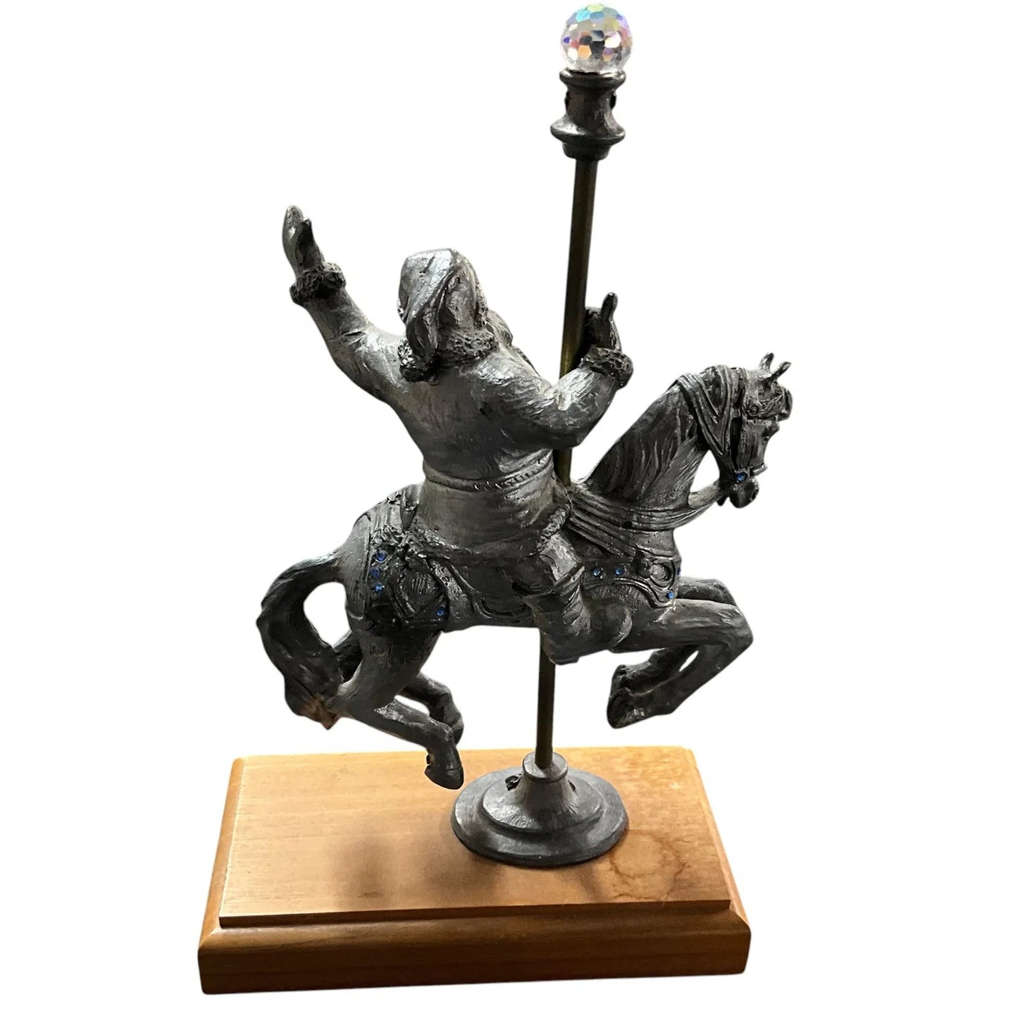 Michael Ricker Limited Edition 217 Christmas Pewter "A Christmas Ride." 