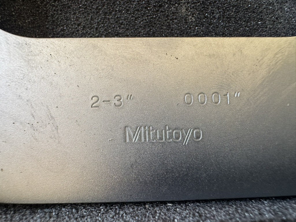Mitutoyo No. 101-119 Outside Micrometer 2”-3” .0001” Increments Ratchet Thimble
