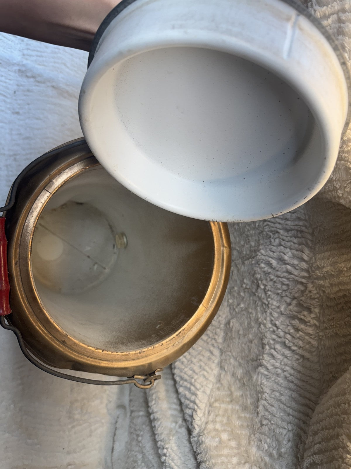 Vintage Covey 3 Gallon Galvanized Metal Cooler – Copper Finish, Plastic Lined