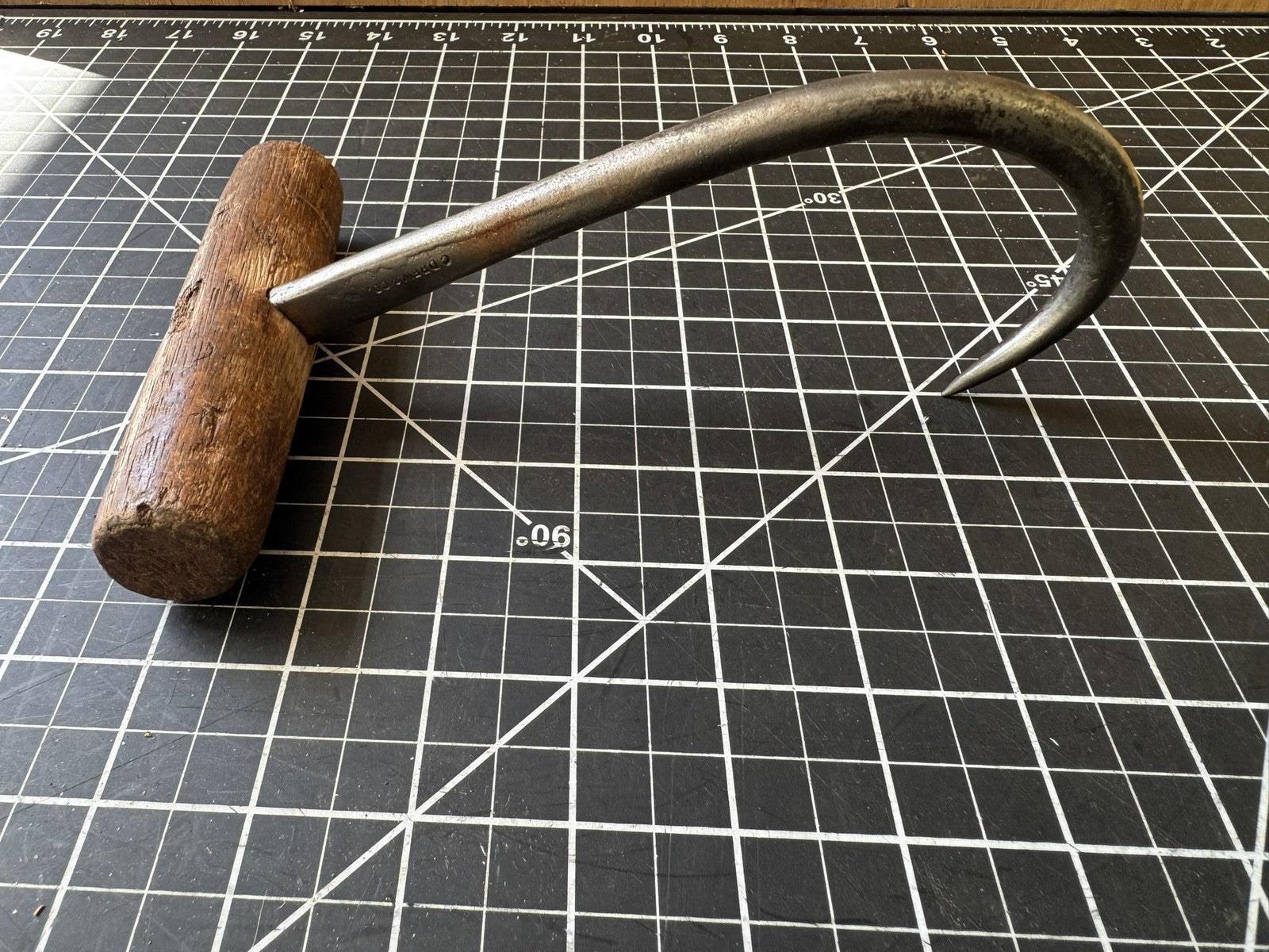 19th Century Whaling Blubber Hook – Antique Maritime Tool – Great Condition