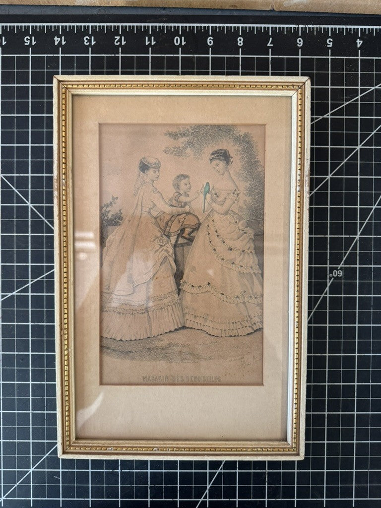 Antique 1868 Fashion Plate – Magasin des Demoiselles – Hand-Colored Engraving