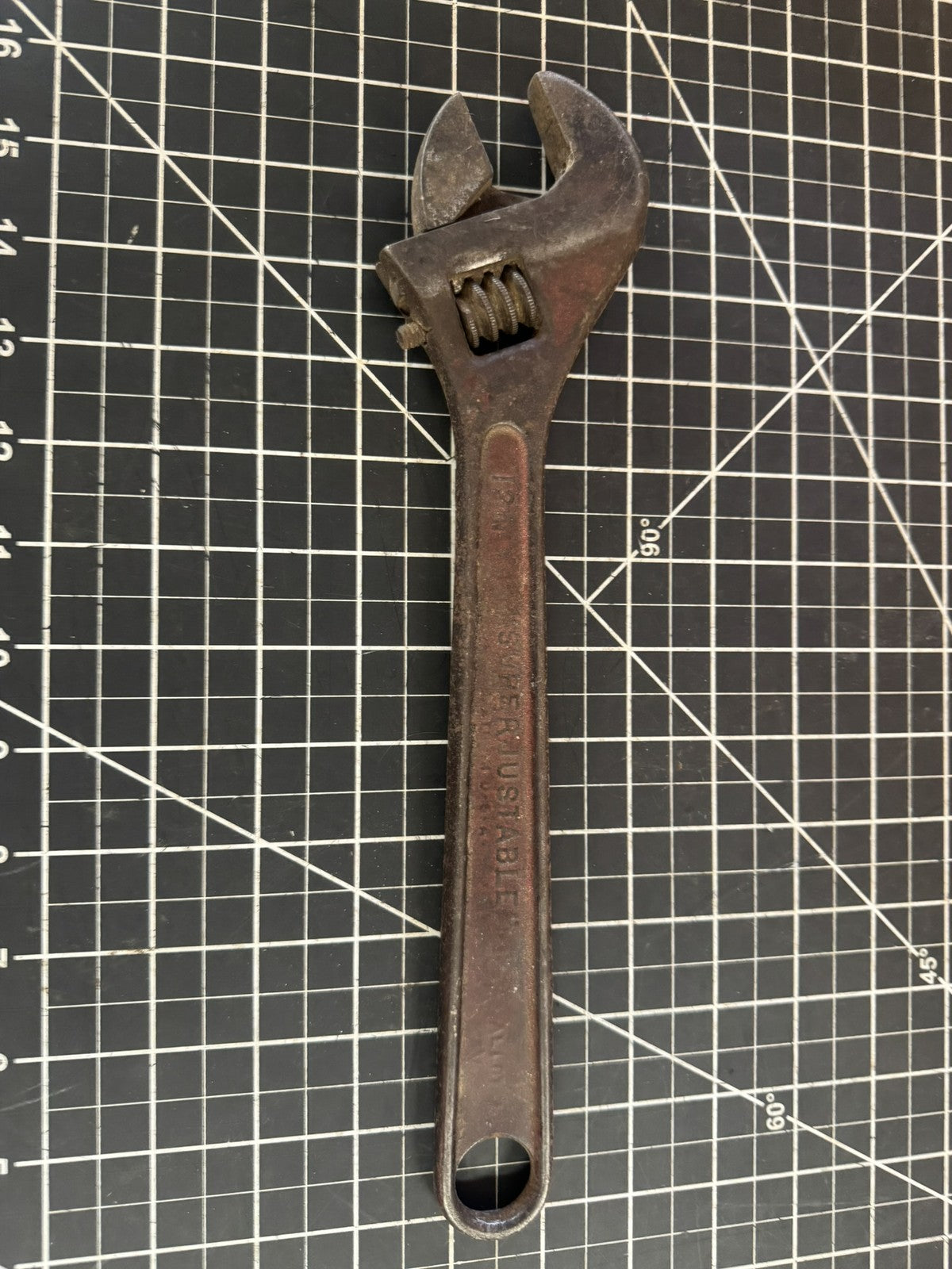 Vintage J.H. Williams & Co. 12” Superjustable Wrench – Alloy-V-Forged USA