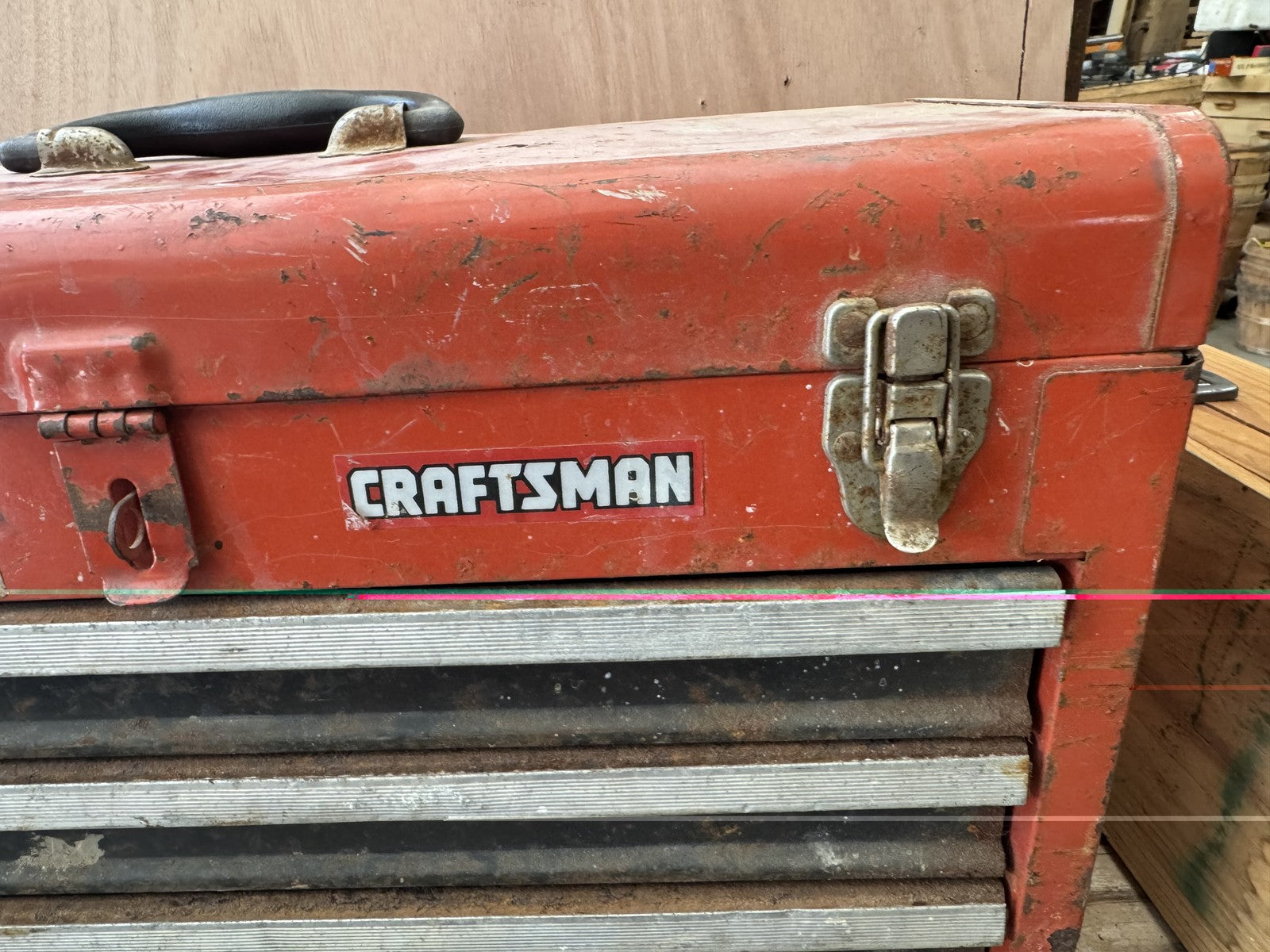 Vintage Craftsman 3-Drawer Portable Tool Chest – 20.5” Wide, Locking Drawers