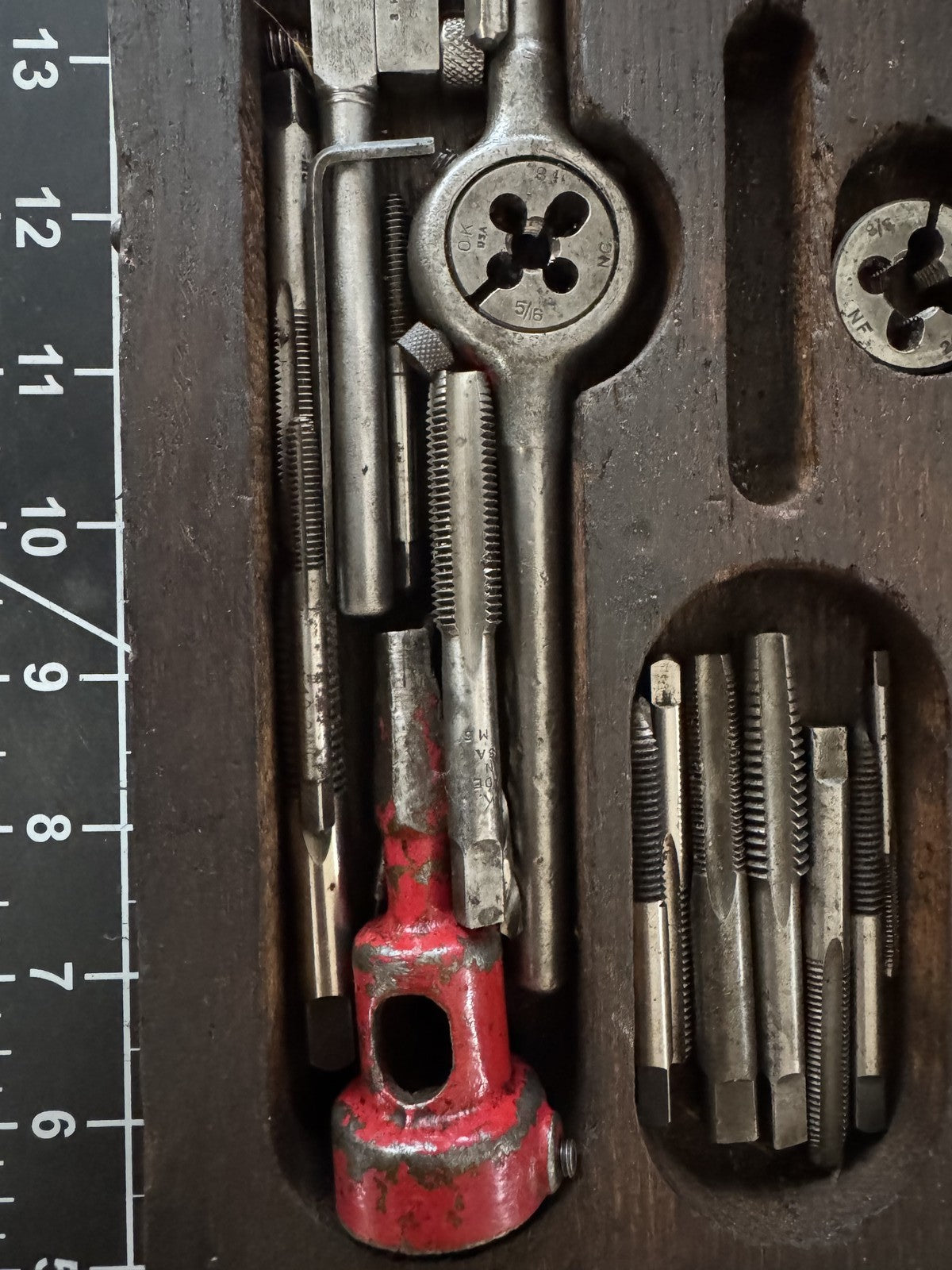 Vintage Greenfield O.K. Jr. Tap & Die Set No. 3100 – Auto Screw Plate