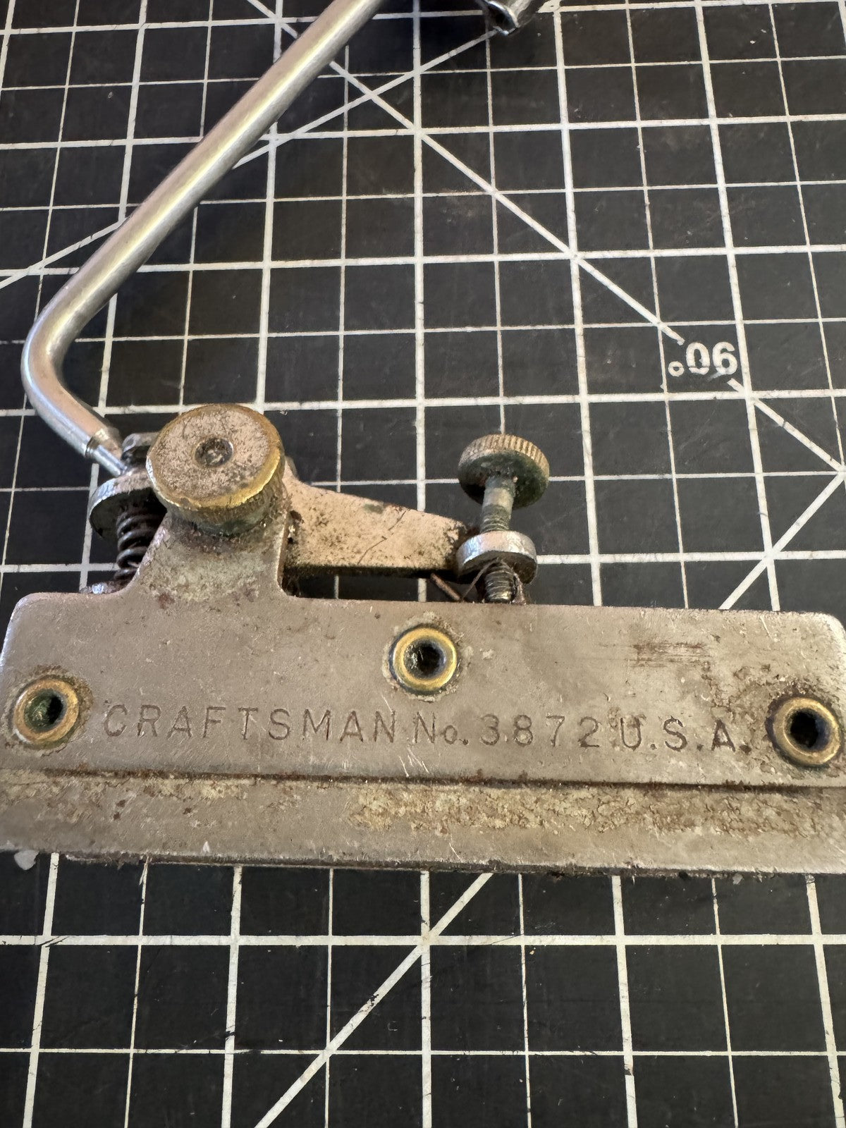 Vintage Craftsman Magnetic Dial Indicator Tool Holder No. 3872 – USA Made