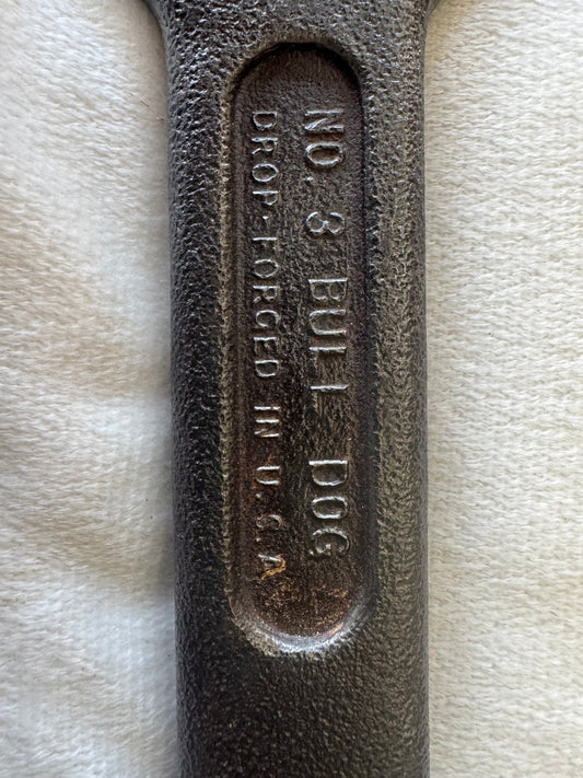 J.H. WILLIAMS No. 3 - BULL DOG WRENCH - U.S.A. VINTAGE