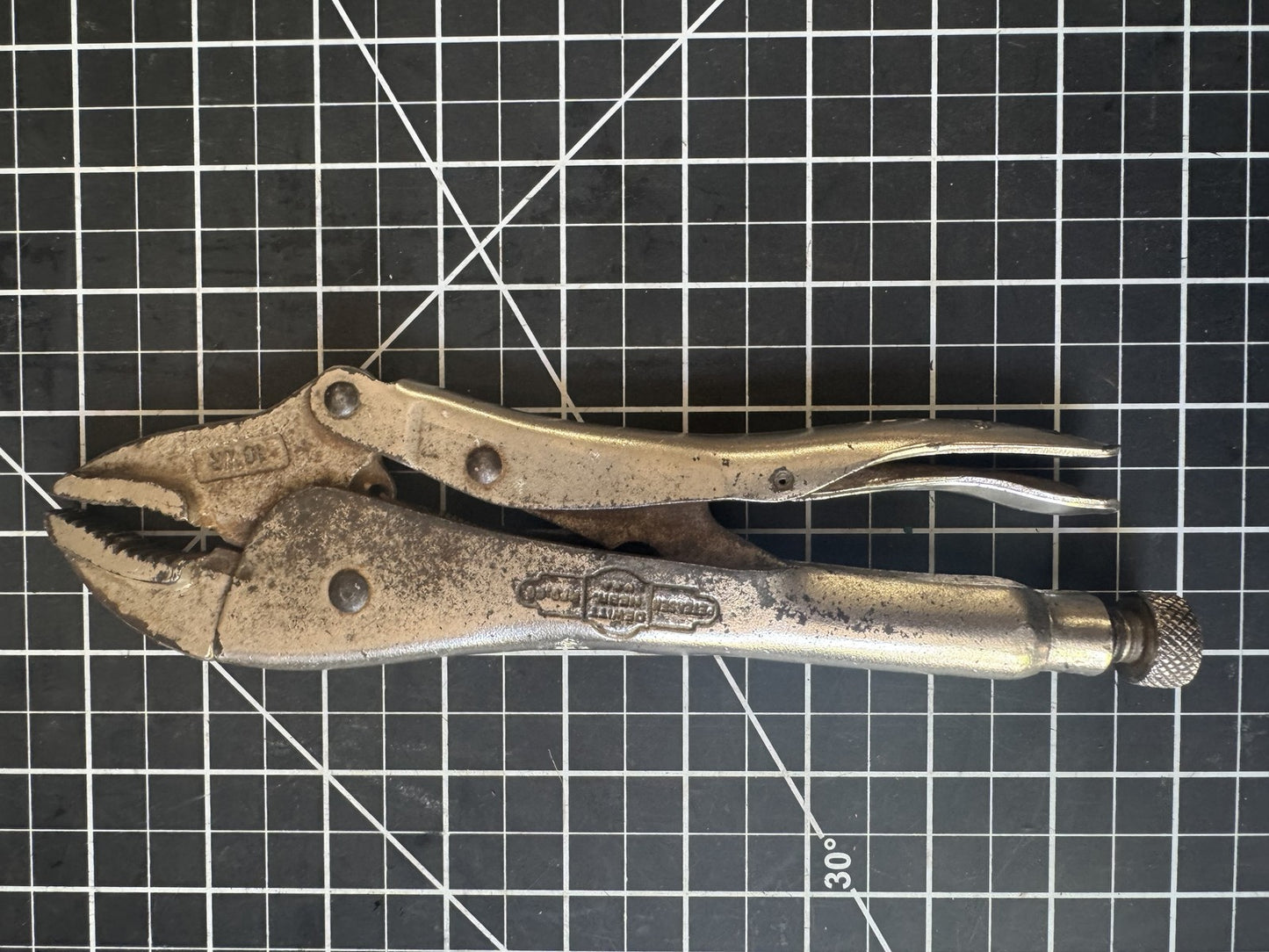 Lot of 2 Vintage Petersen Vise-Grip Locking Pliers 7WR & 10WR – USA Made