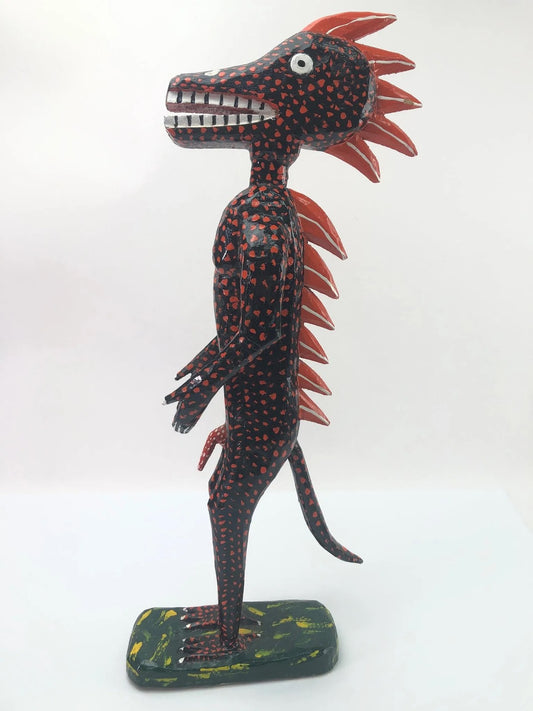 Freddy Acuna Costa Rican Folk Art Fertility Statue – Hand Carved Wood, 19”