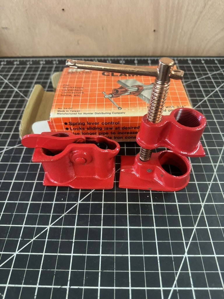 Vintage HDC Quality Tools 34-GC Gluing Clamp for 3/4” Pipe – NOS – Taiwan