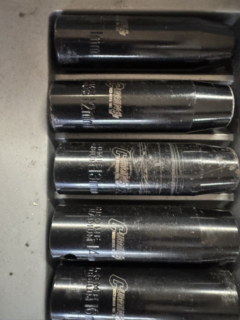 Cummins Pro Industrial 1/2” Drive 14pc Socket Set w/ Case – Metric & SAE