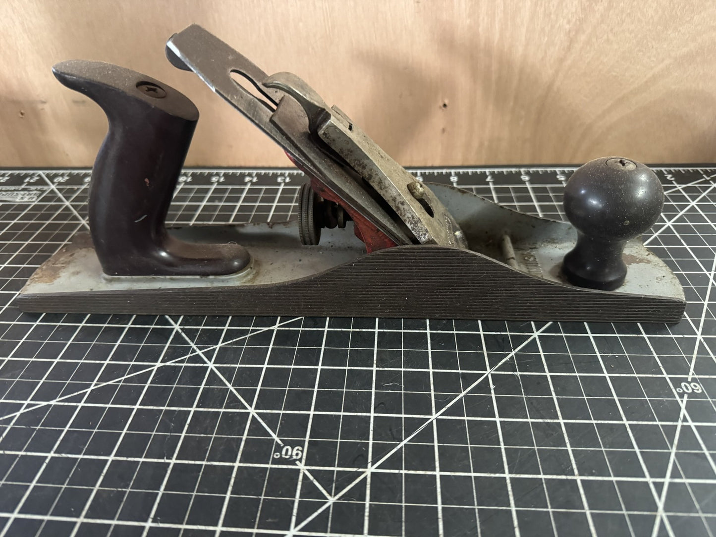 Vintage Craftsman Wood Jack Plane – 14” Smooth Bottom Planer – Made in USA