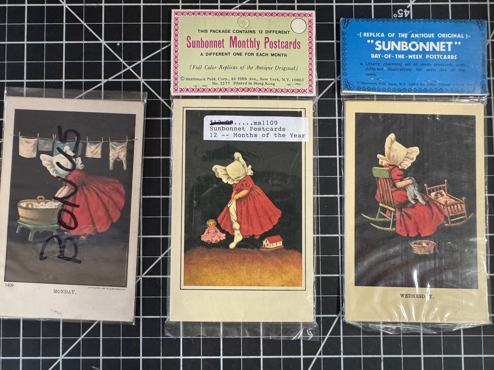 1905 Mulberry Bush Rhyme “This is the Way” Lot – Mugs, Prints & Postcards