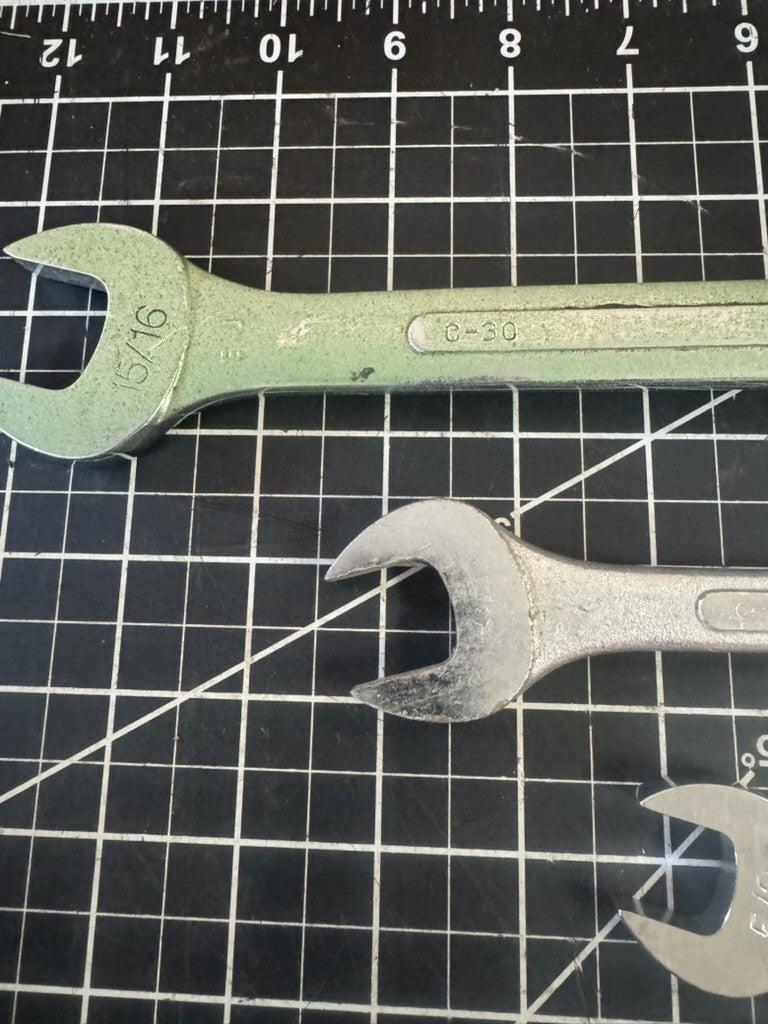 S-K Tools USA Combination Wrench Lot of 6 – Models C-30, C-24, C-20, C-18, etc